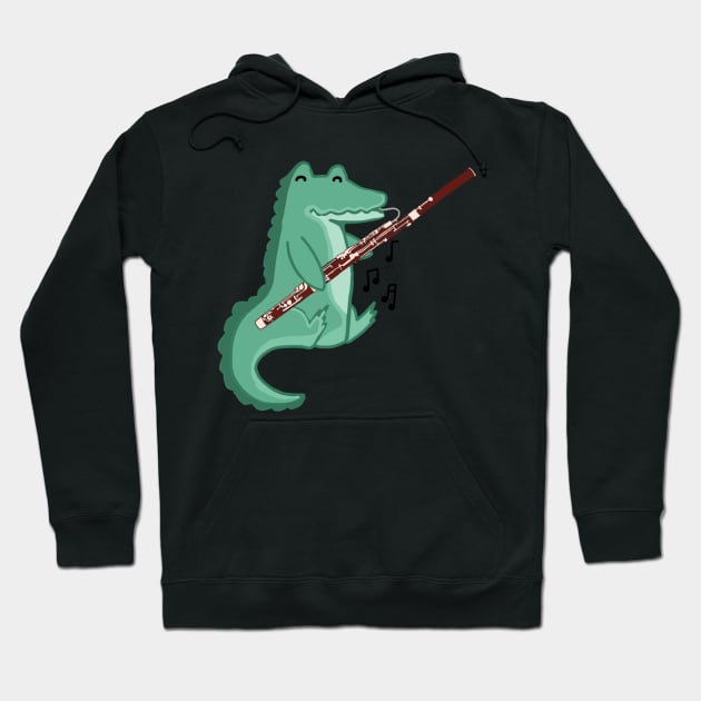 Bassoon Alligator Hoodie by Artstuffs121